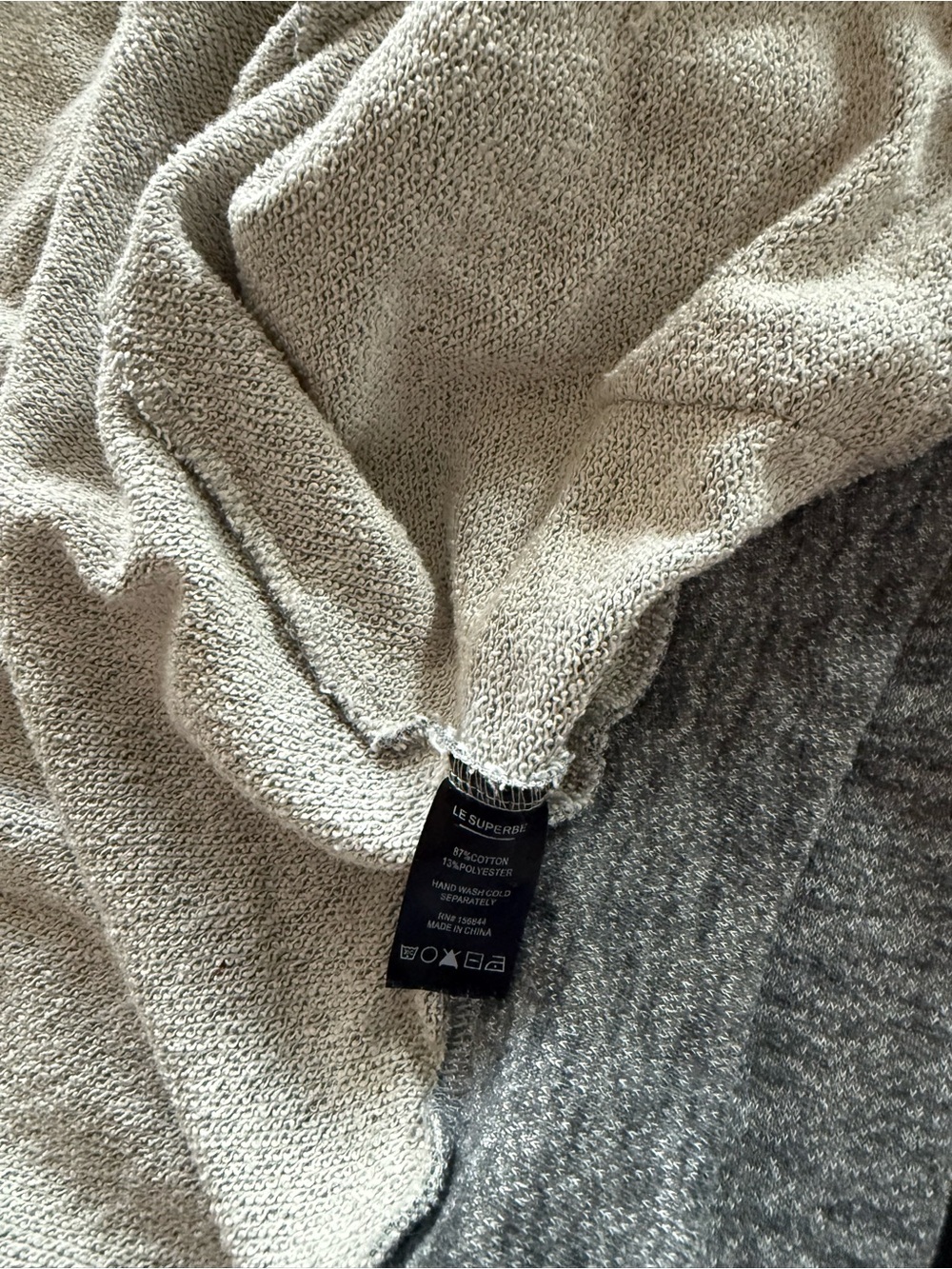 Le Superbe Women's 'No Bad Days' Gray Zip Hoodie with Pink & Yellow Stripes - Picture 11 of 11